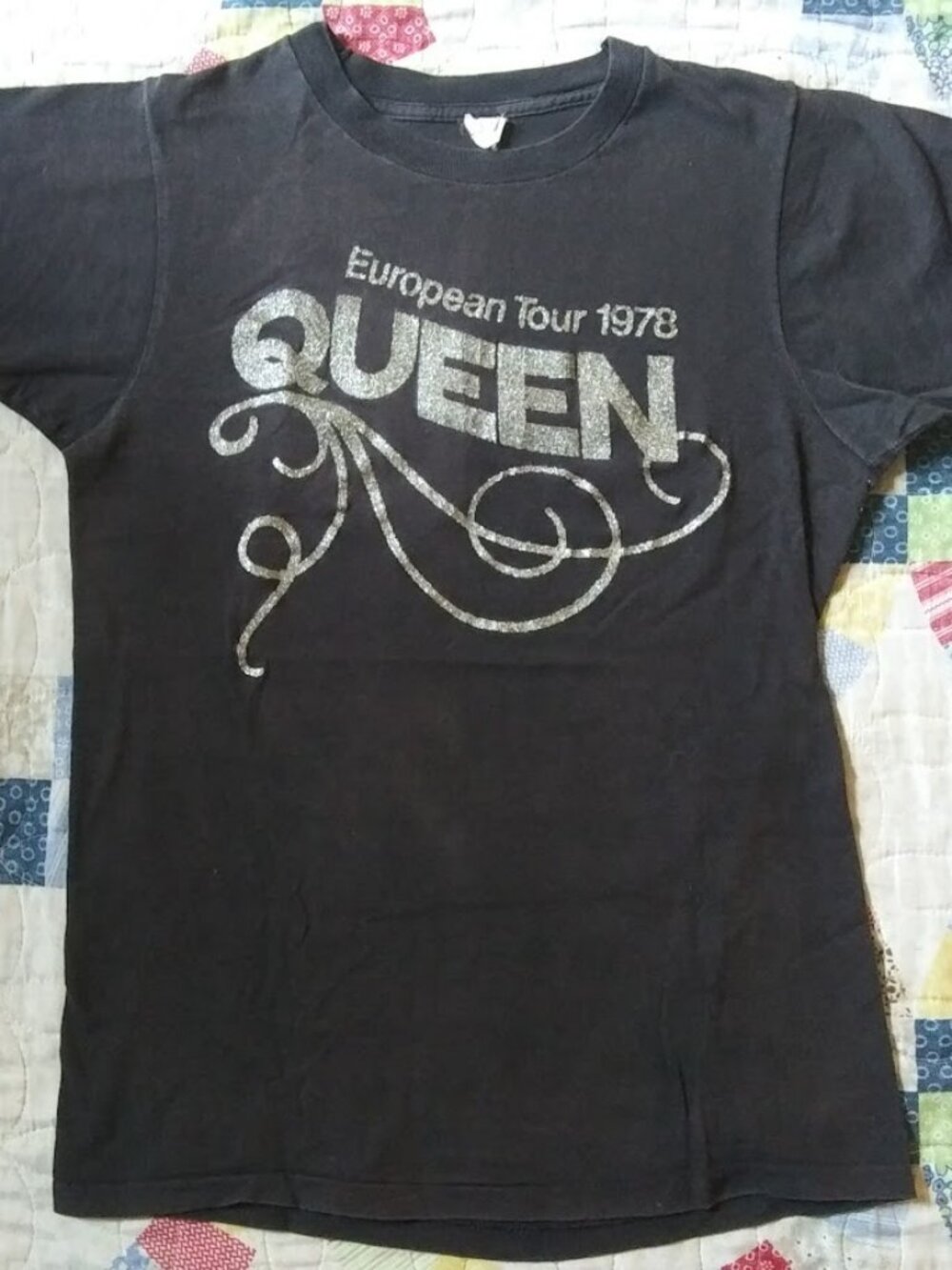 Vintage Rare Queen Band 1978 European Jazz Concert Tour JBL Crew T-shirt